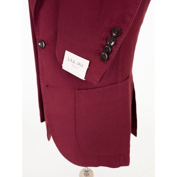 Men's Burgundy Blazer - Picture 4 of 12